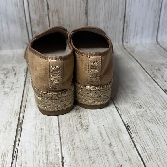 Circus by Sam Edelman Suede Espadrille Platform Tan Shoes size 7 - Picture 6 of 9